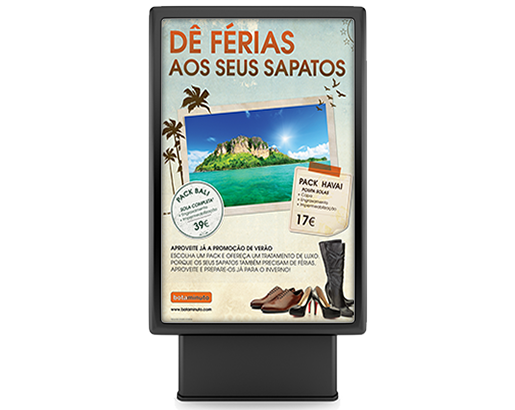 Dê férias aos
seus sapatos