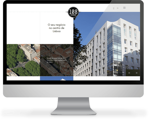 Um espaço moderno 
com uma localização
prime